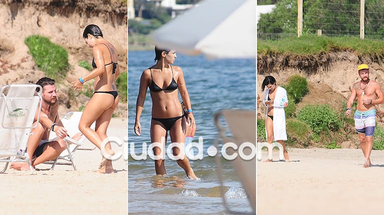 Los días playeros de Agustina Cherri con su novio en Punta del Este. Fotos: GM Press.