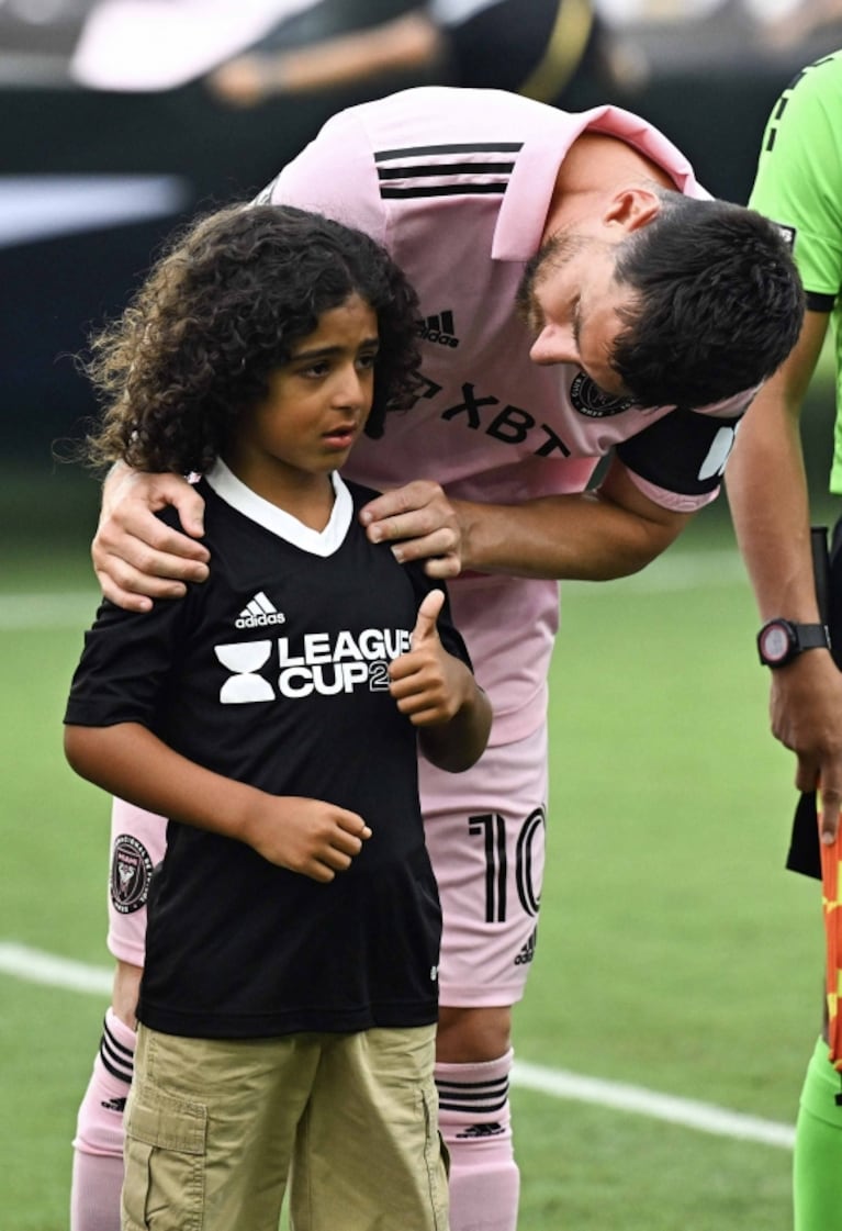 Los emotivos festejos de Antonela Roccuzzo y sus hijos por los goles de Messi en Miami 