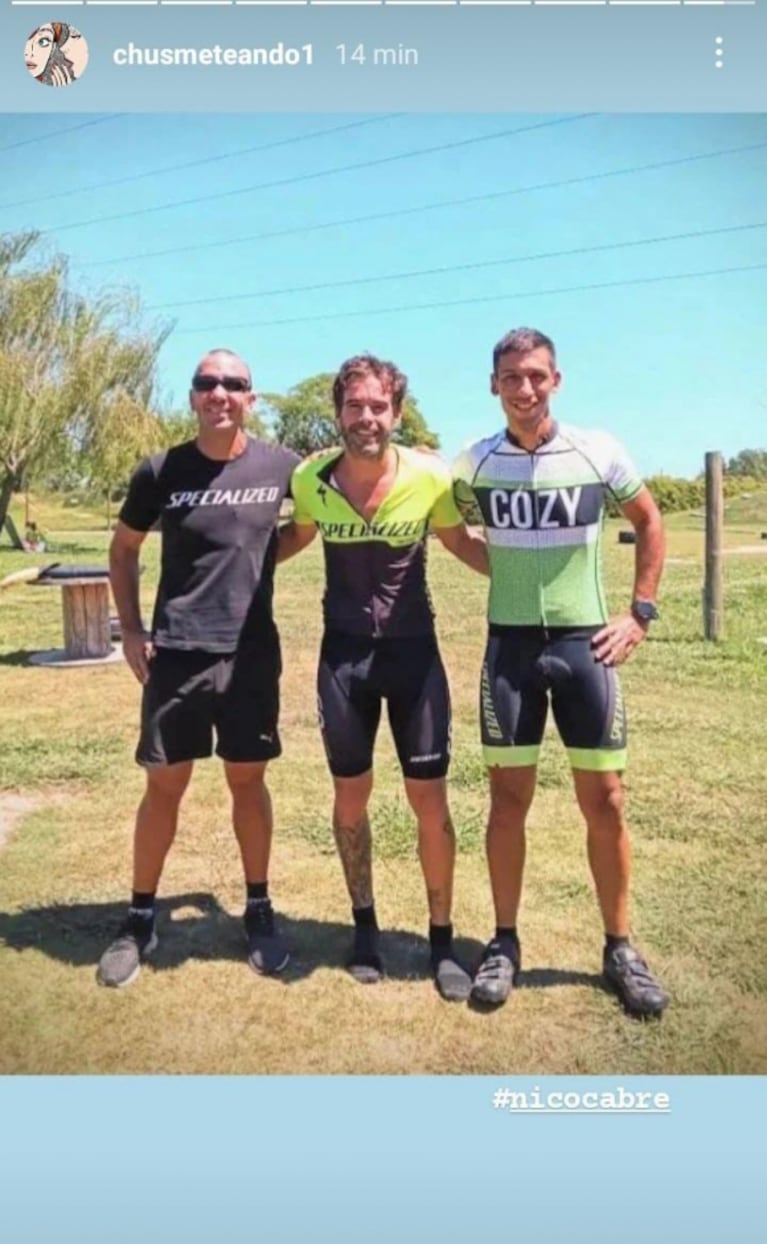 Los ex de la China Suárez, Benjamín Vicuña y Nicolás Cabré, compitieron en el Triatlón Ironman