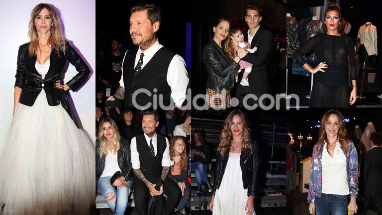 Los famosos acompañaron a Guillermina Valdés en su desfile (Fotos: Movilpress).