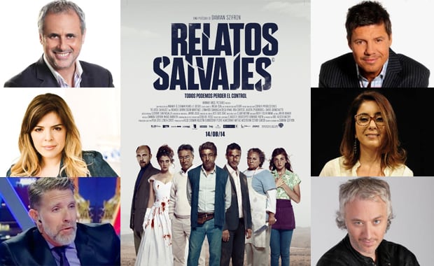 Los famosos apoyan a Relatos Salvajes. (Fuente: web)