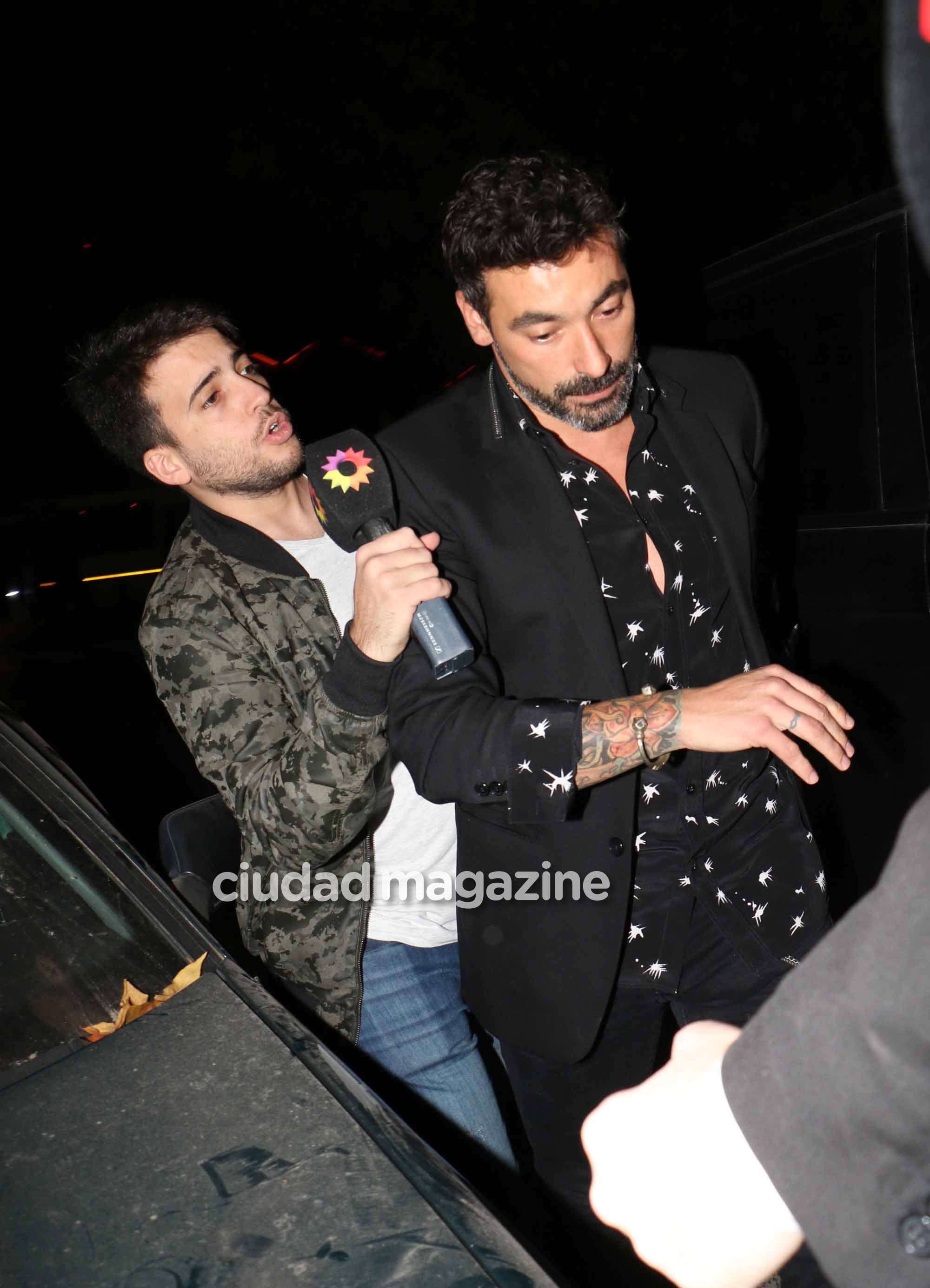 Los famosos dijeron presente en el cumpleaños del Pocho Lavezzi. Foto: Movilpress