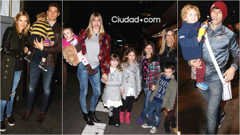 Los famosos disfrutaron junto a sus hijos de Disney On Ice (Fotos: Movilpress)