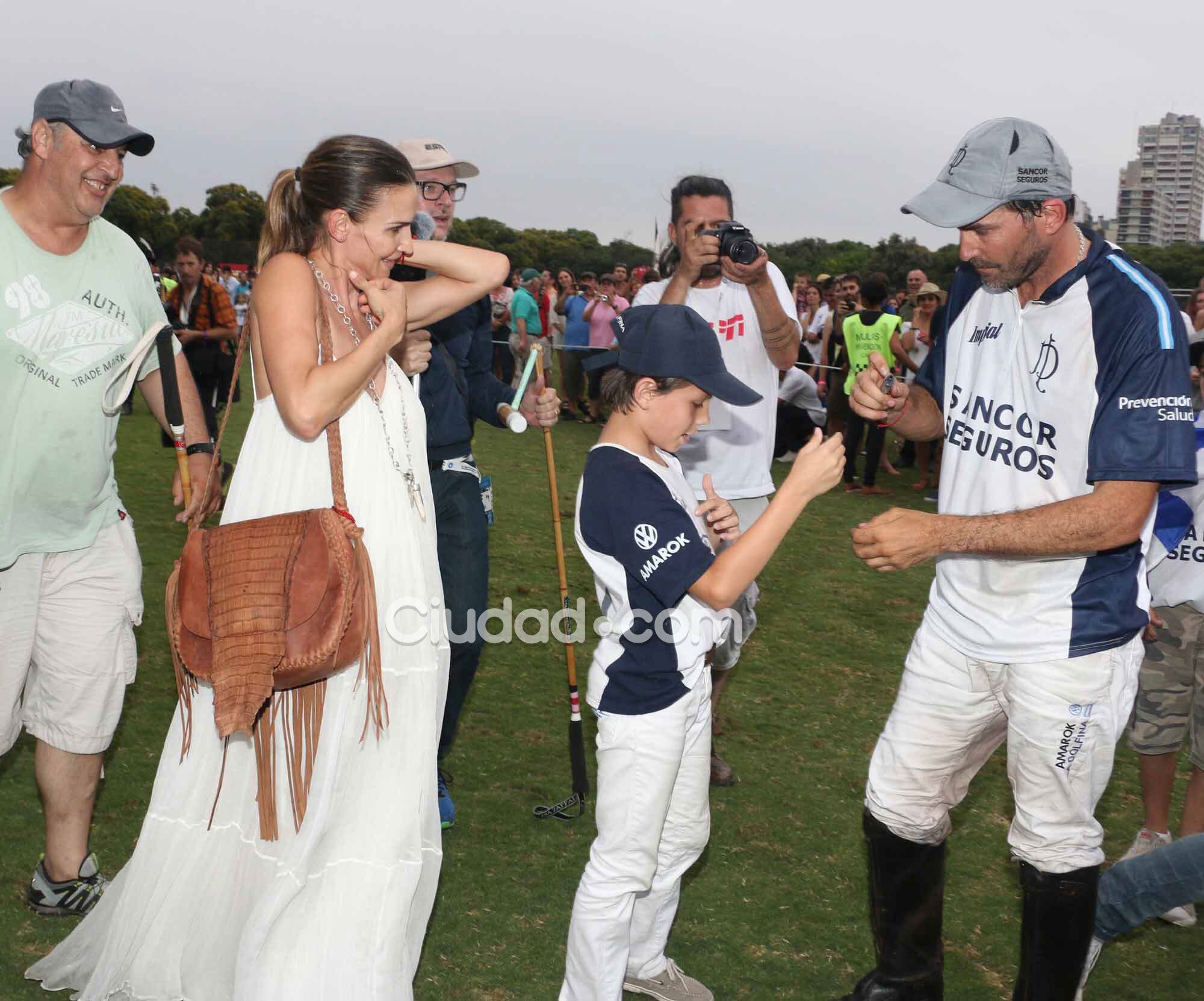 Los famosos en el triunfo de La Dolfina en el Abierto de Palermo. Foto: Movilpress