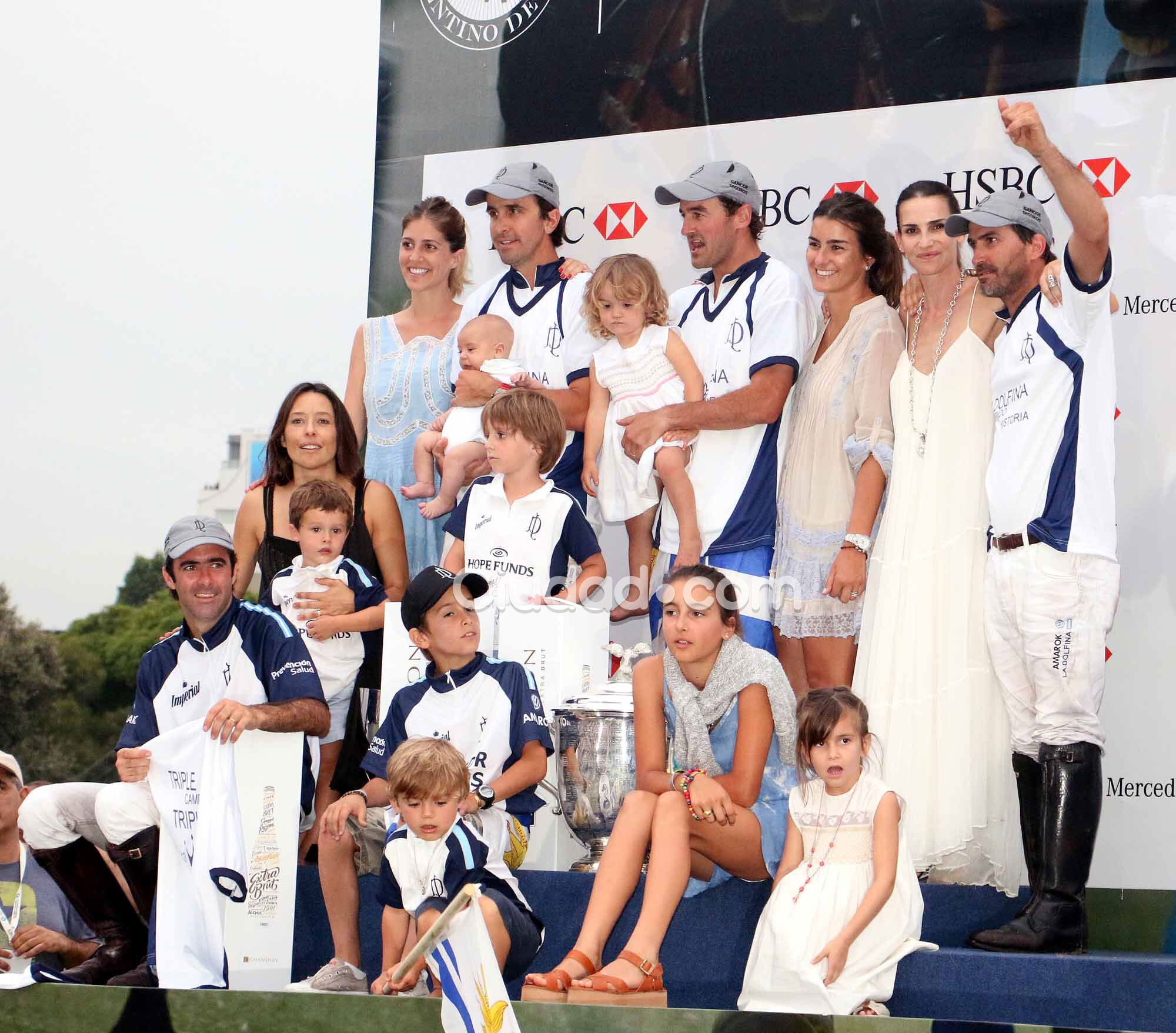 Los famosos en el triunfo de La Dolfina en el Abierto de Palermo. Foto: Movilpress