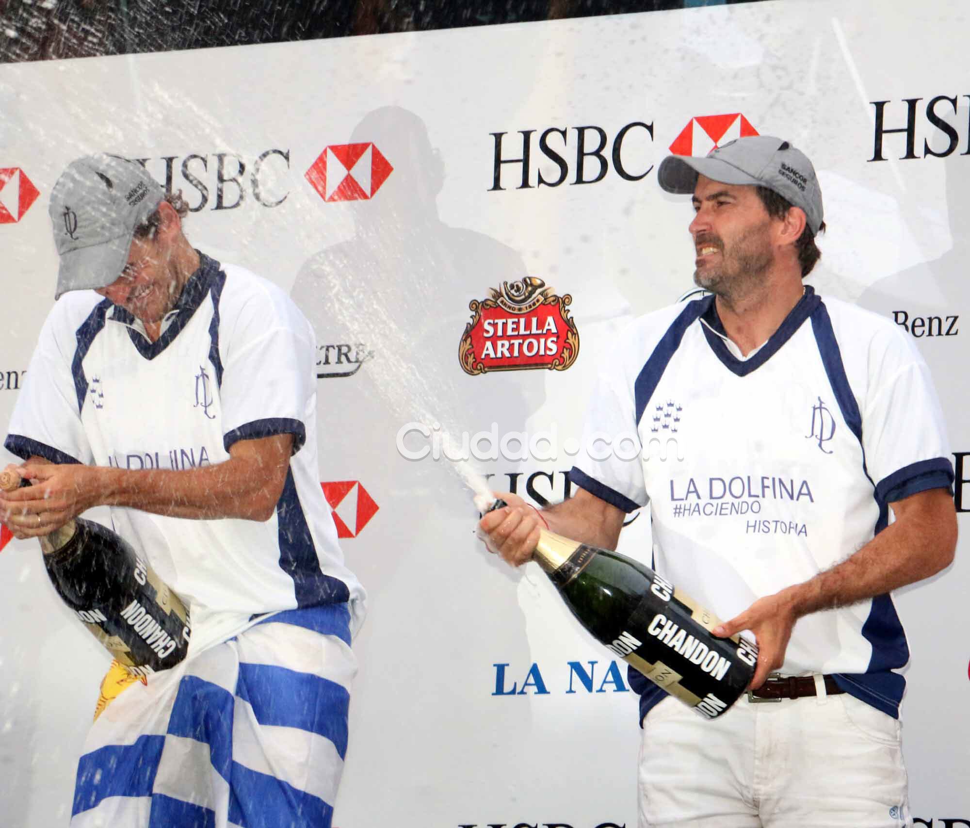 Los famosos en el triunfo de La Dolfina en el Abierto de Palermo. Foto: Movilpress