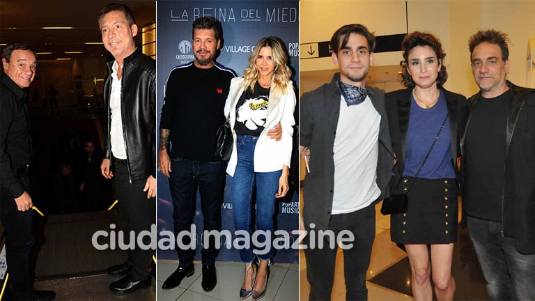 Los famosos, presentes en la avant premier de La Reina del Miedo. (Foto: Movilpress)