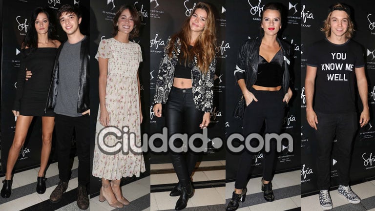 Los famosos se lucieron con sus looks para acompañar a Sofía Sarkany (Fotos: Movilpress). 