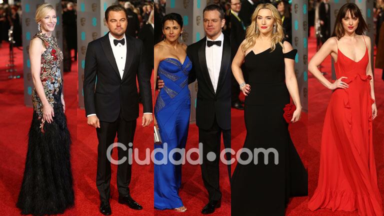 Los famosos se lucieron en la alfombra roja de los Bafta (Fotos: AFP). 