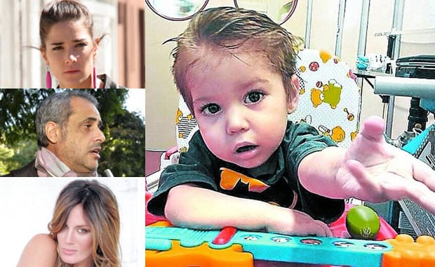 Los famosos se solidarizaron con la familia de Renzo (Fotos: Web). 