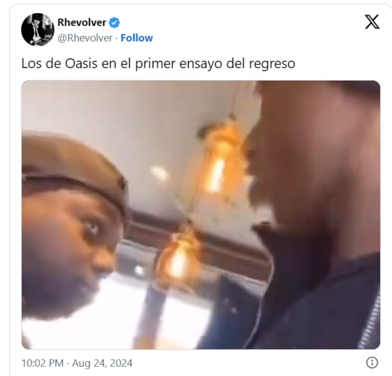 Los fanáticos celebraron en X (Twitter) el regreso de Oasis.