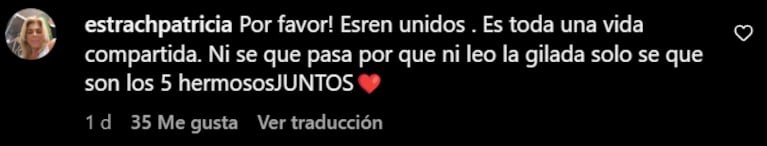 Los fans de Eva le piden a su ídola que vuelva con Martín.