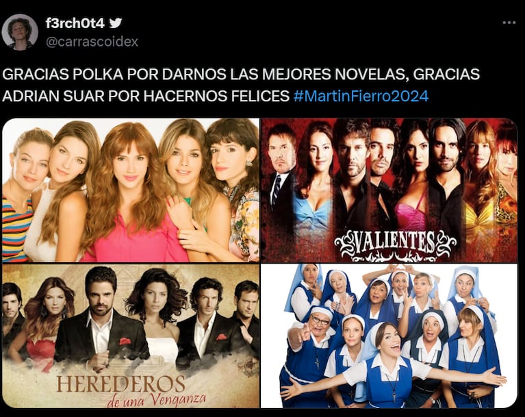 Los fans de las novelas de Polka recordaron sus preferidas.