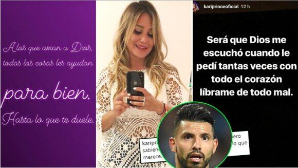 Los fuertes y melancólicos mensajes de La Princesita... ¿dedicados al Kun? (Fotos: Instagram, Captura de Instagram Stories y Web)