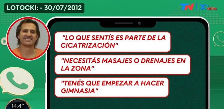 Los impactantes chats de Silvina Luna con Aníbal Lotocki cuando comenzaron sus problemas de salud