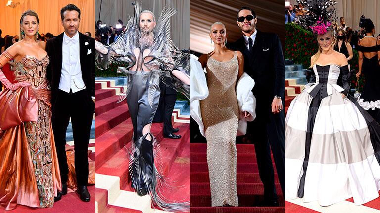 Los imperdibles looks de las celebridades en la Met Gala 2022 (Fotos: AFP).