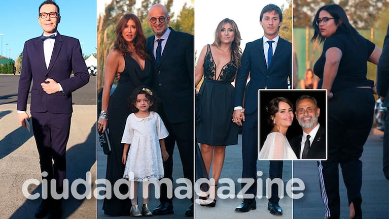 Los looks de los famosos en el casamiento de Jorge Rial y Romina Pereiro 