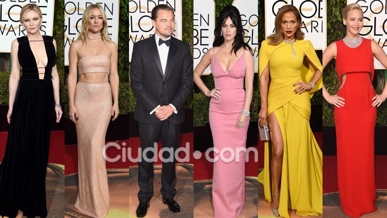 Los mejores looks de la red carpet de los Globos de Oro (Fotos: AFP). 