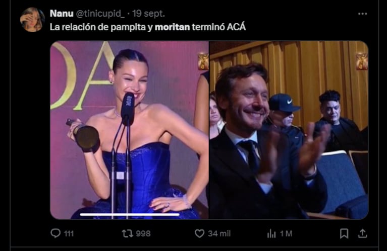 Los mejores memes de la separación de Pampita y Moritán