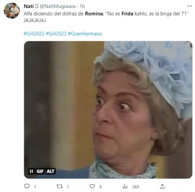 Los mejores memes por el look de Romina al estilo Frida Kahlo en la fiesta mexicana de Gran Hermano 2022