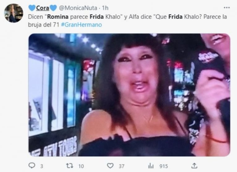 Los mejores memes por el look de Romina al estilo Frida Kahlo en la fiesta mexicana de Gran Hermano 2022