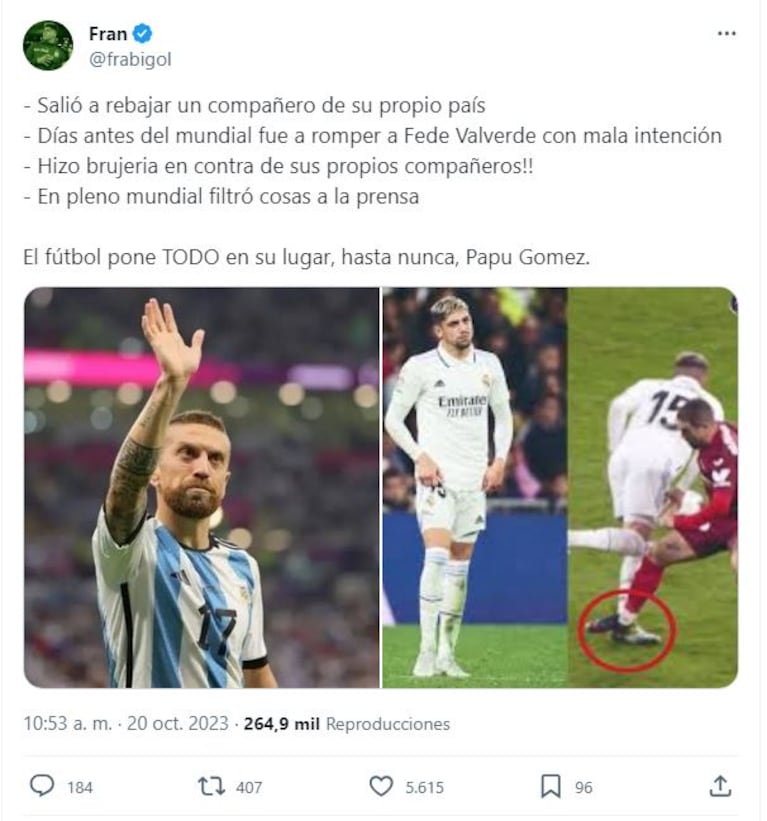 Los mejores memes tras el doping positivo de Papu Gómez.