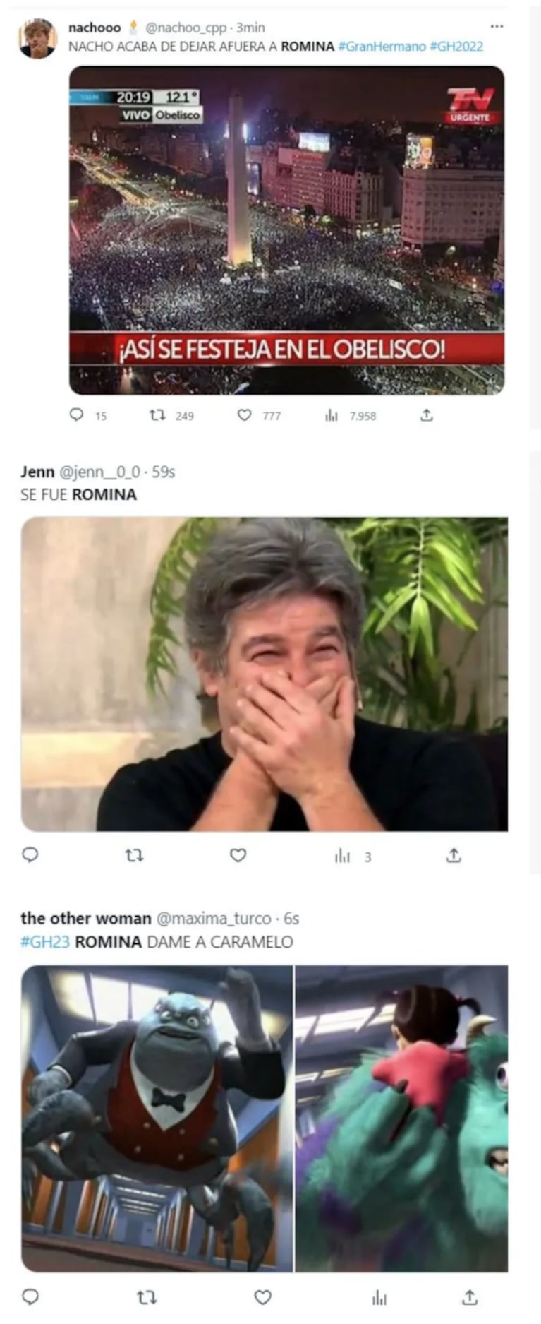 Los mejores memes tras la comentada salida de Romina Uhrig de Gran Hermano 2022