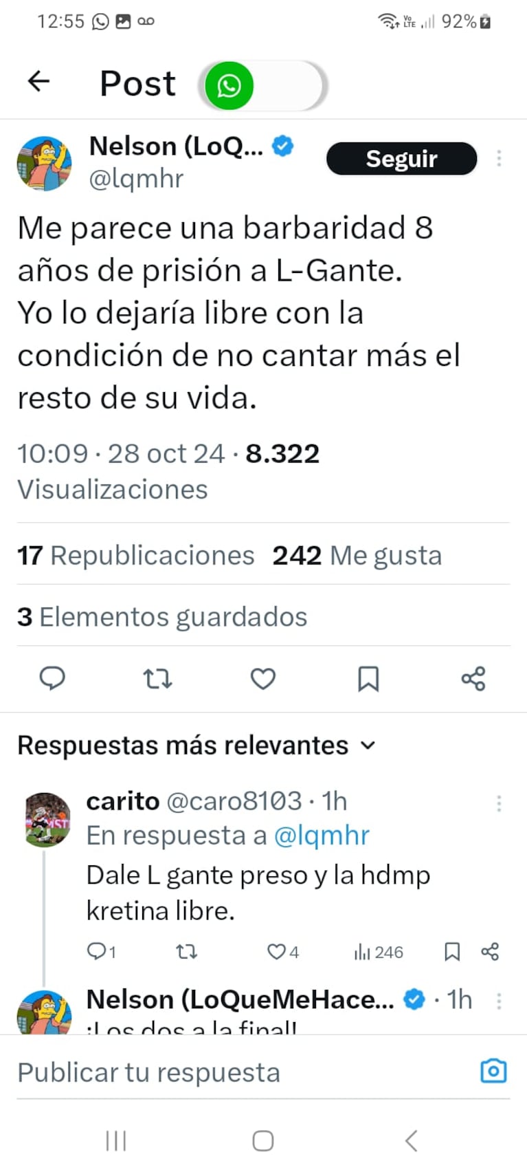 Los mejores memes tras la excarcelación de L-Gante: “No es serio esto”