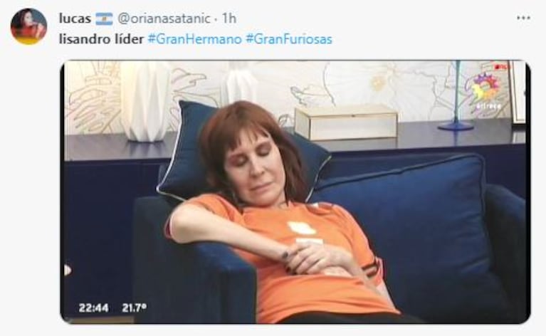 Los memes de Lisandro líder de la casa de Gran Hermano por primera vez  (Foto: Twitter / X)