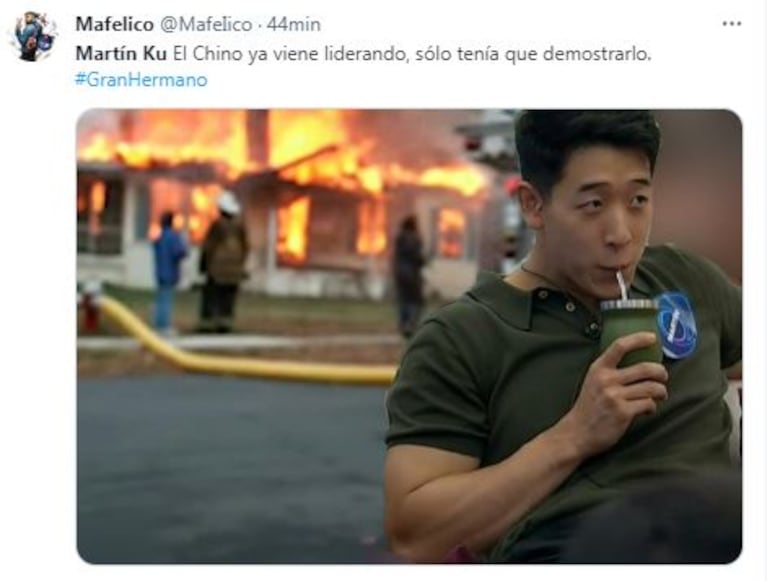 Los memes de Martin Ku líder de Gran Hermano 2023 (Fotos: Twitter/X)