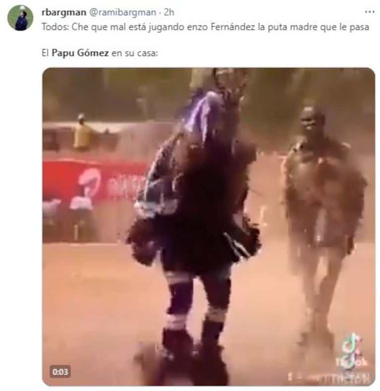 Los memes de Papu Gomez tras el partido de Argentina y Ecuador (Foto: Twitter)