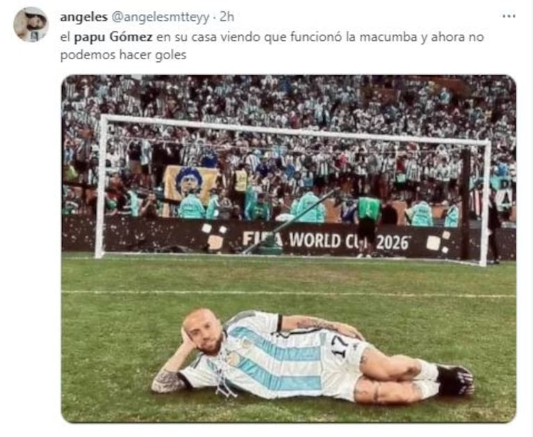 Los memes de Papu Gomez tras el partido de Argentina y Ecuador (Foto: Twitter)