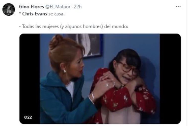 Los memes del casamiento de Chris Evans y Alba Baptista (Foto: Twitter)