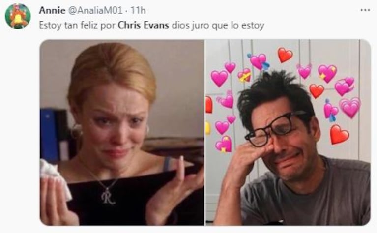Los memes del casamiento de Chris Evans y Alba Baptista (Foto: Twitter)