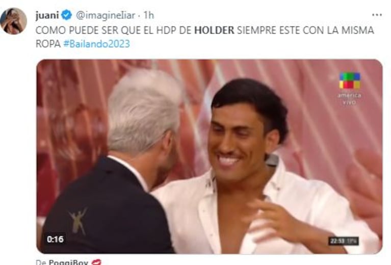 Los memes Holder en Bailando 2023 (Fotos: Twitter)