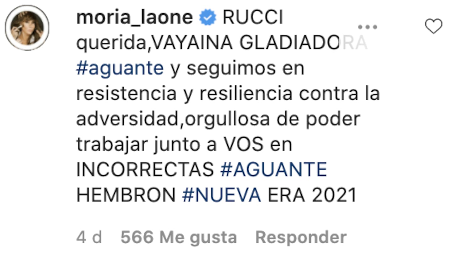 Los mensajes de apoyo a Celina Rucci tras contar su lucha contra la  leucemia: 