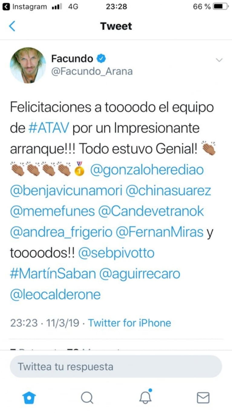 Los mensajes de los artistas argentinos en Twitter tras el gran debut de Argentina, tierra de amor y venganza