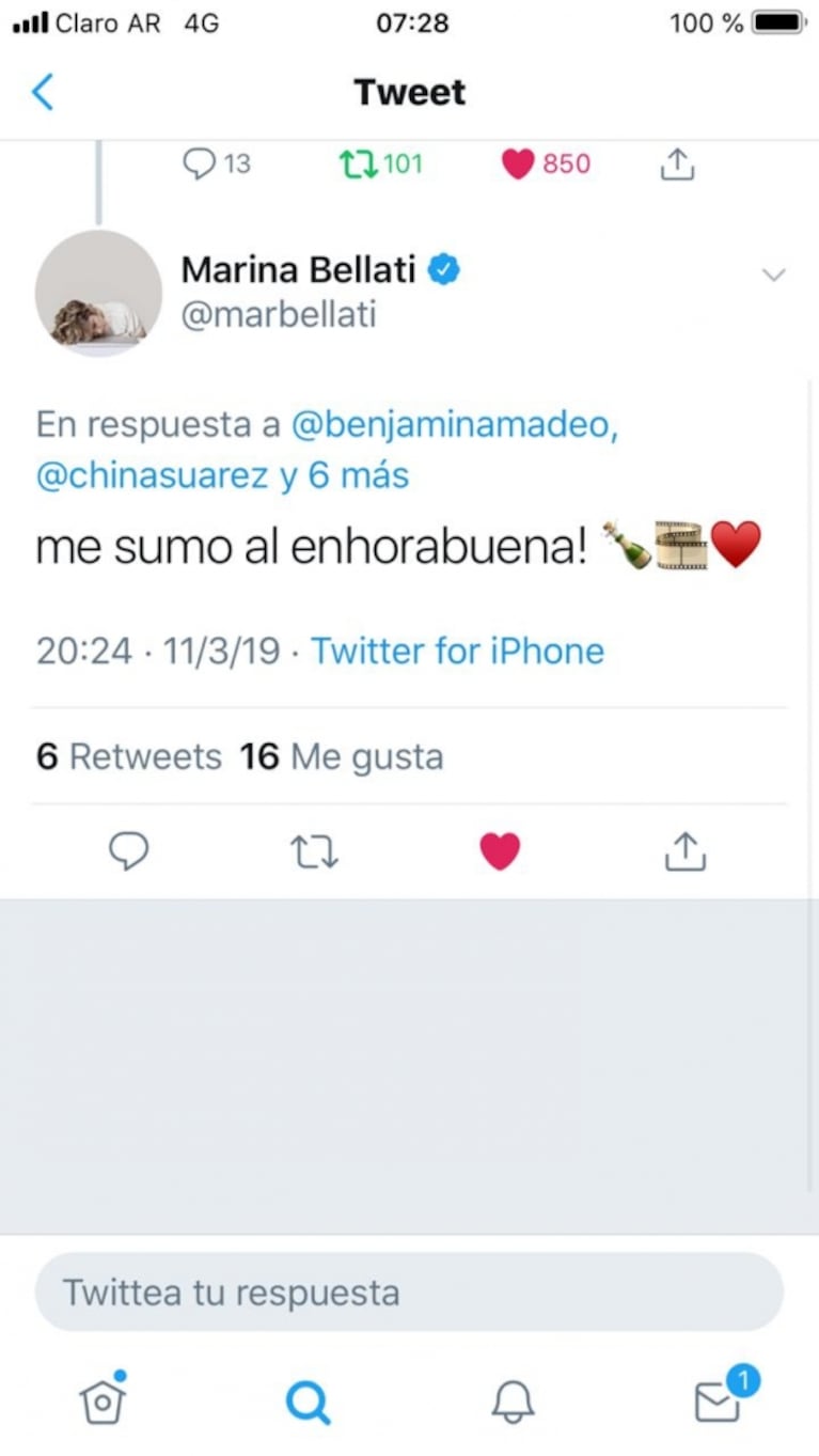 Los mensajes de los artistas argentinos en Twitter tras el gran debut de Argentina, tierra de amor y venganza