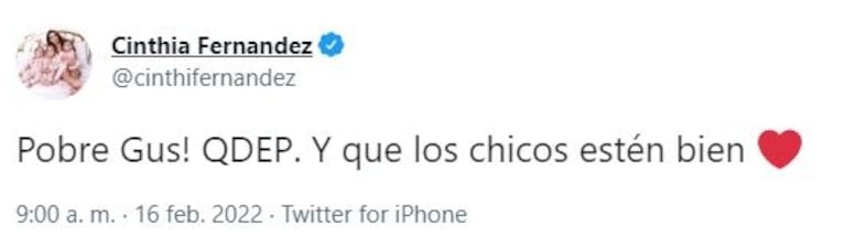 Los mensajes de los famosos, conmocionados por la trágica muerte de Gustavo Martínez, expareja de Ricardo Fort