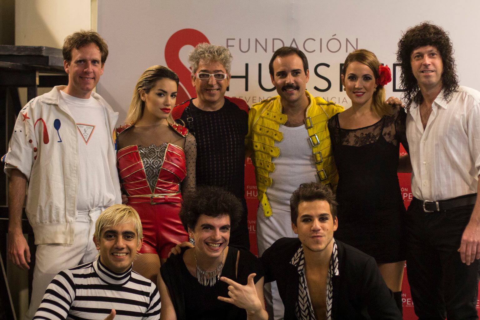 Los músicos, en el backstage. (Foto: prensa Kocawa)