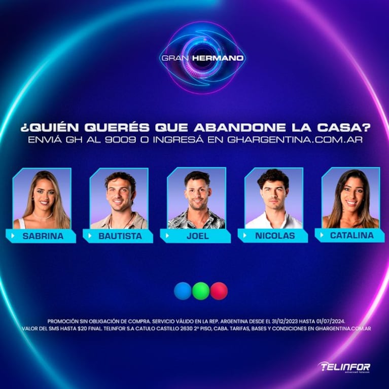 Los nominados de esta semana en Gran Hermano