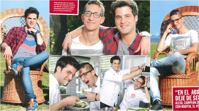 Los proyectos del ganador y semifinalista de MasterChef (Fotos: revista Caras)