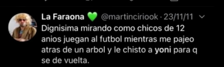 Los repudiables tweets pedófilos de Martín Cirio que derivaron en su "escape" a Turquía