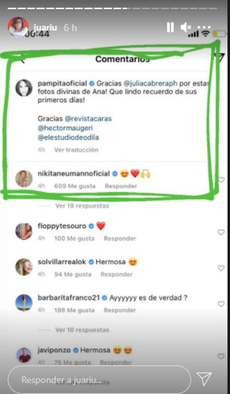 Los sorpresivos gestos de Nicole Neumann con Pampita por su beba Ana: le puso "me gusta" y comentó su foto