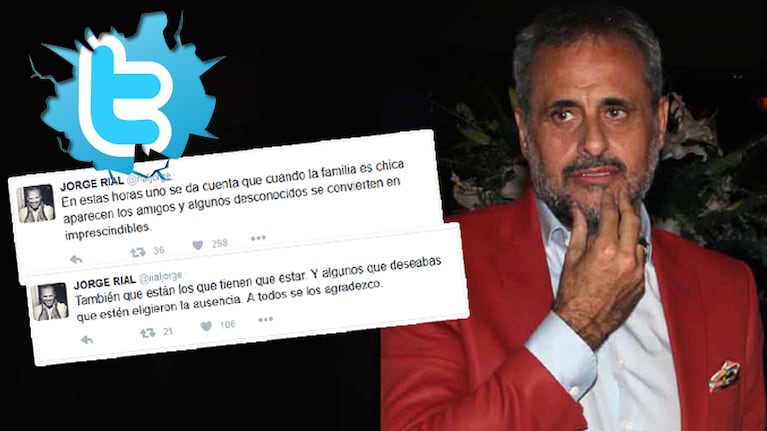 Los sugerentes tweets de Rial a un día de la operación de su hija (Foto: Twitter y Web)