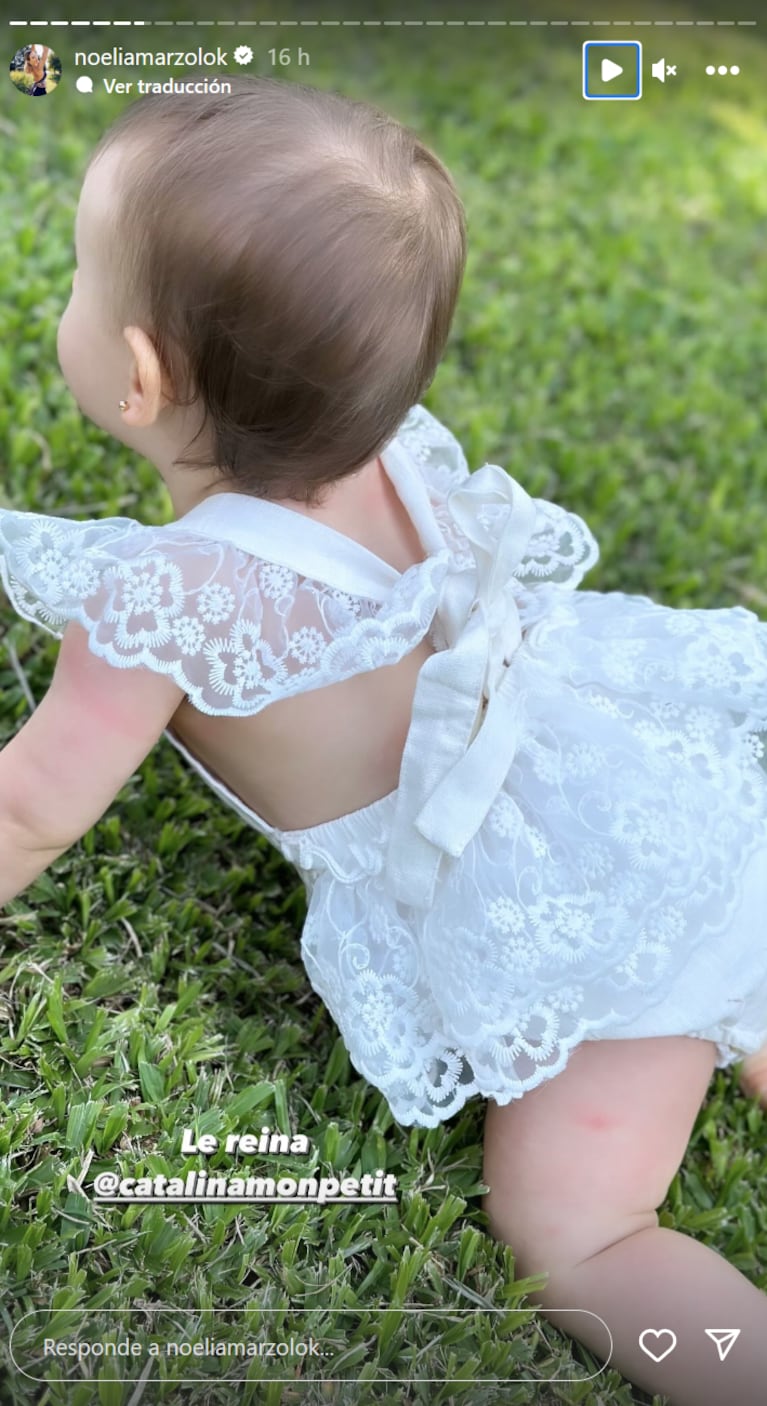 Los tiernos outfits de Alfonsina, la hija de Noelia Marzol, para celebrar su primer cumpleaños 