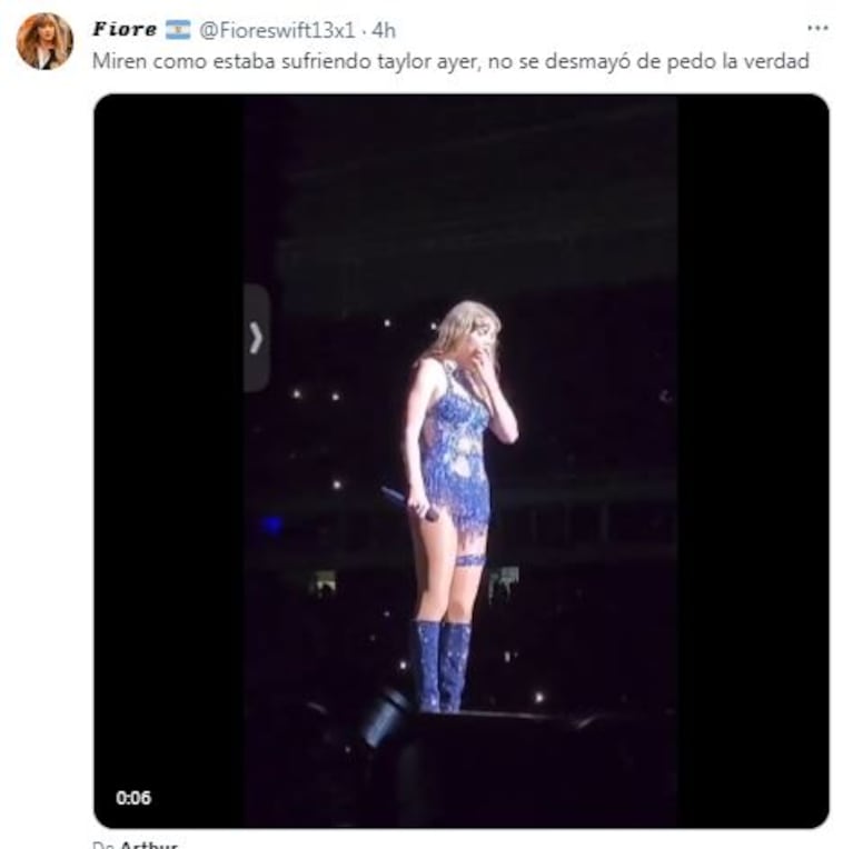 Los tweets sobre las reacciones de Taylor Swift en Brasil (Foto: Twitter / X)