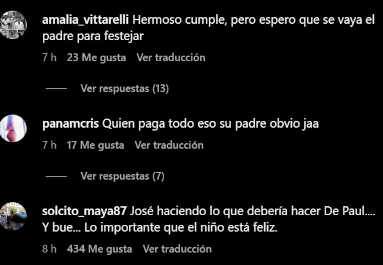 Los usuarios criticaron a Camila por no haber sumado a Rodrigo al cumple de Bautista.