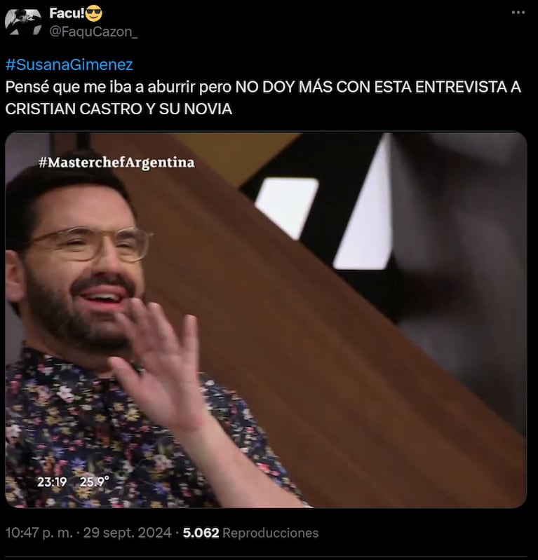 Los usuarios de X (Twitter) reaccionaron con memes a la entrevista de Susana a Cristian y Mariela.