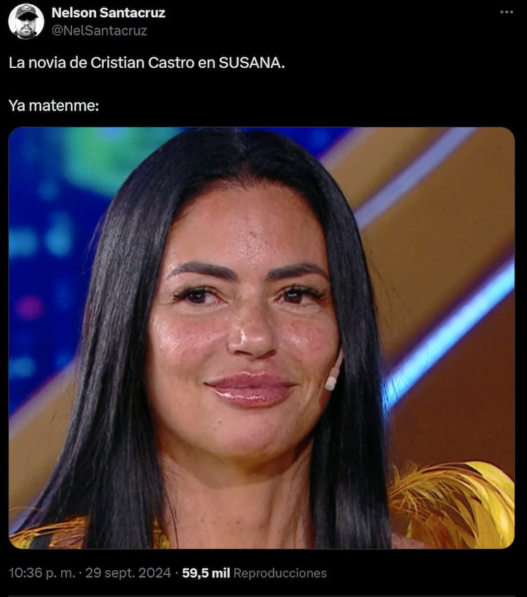 Los usuarios de X (Twitter) reaccionaron con memes a la entrevista de Susana a Cristian y Mariela.